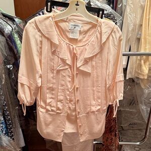 CHANEL Women's Blouse in Soft Peach